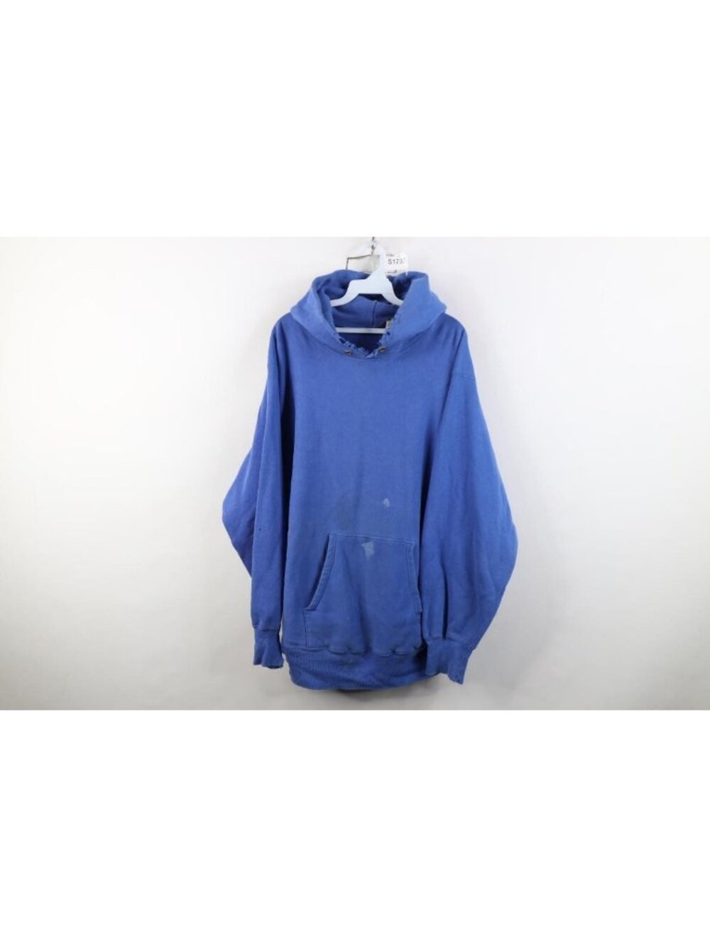 Vtg 90s Champion Reverse Weave x Lands End Mens L Thrashed Hoodie Sweatshirt USA